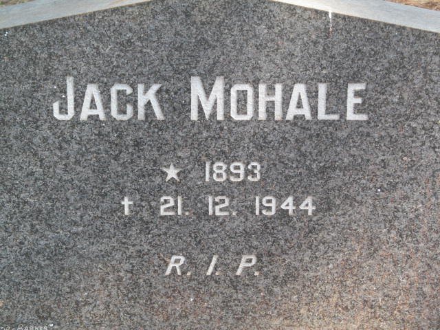 MOHALE Jack 1893-1944