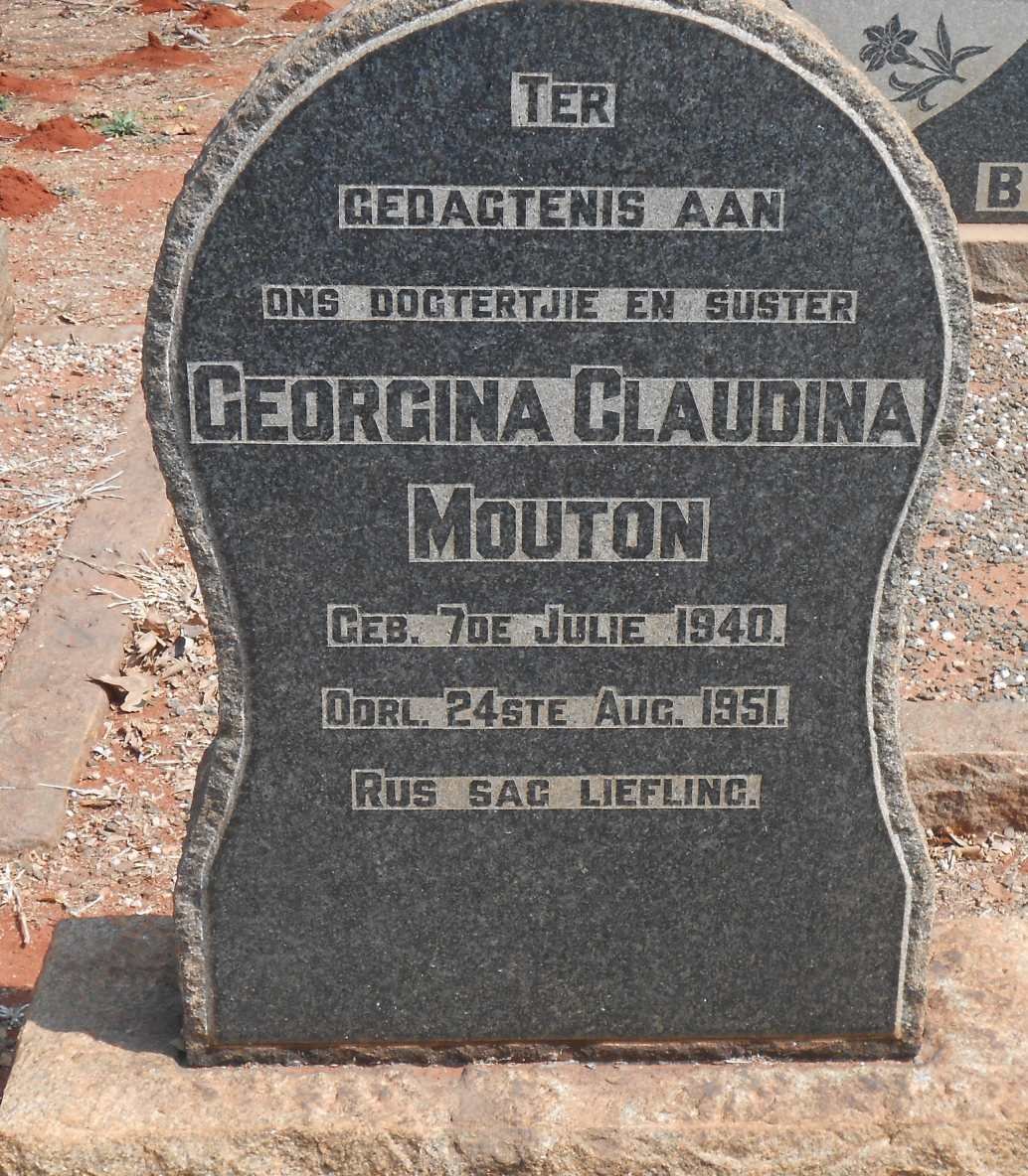 MOUTON Georgina Claudina 1940-1951