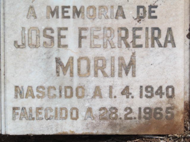 MORIM Jose Ferreira 1940-1965