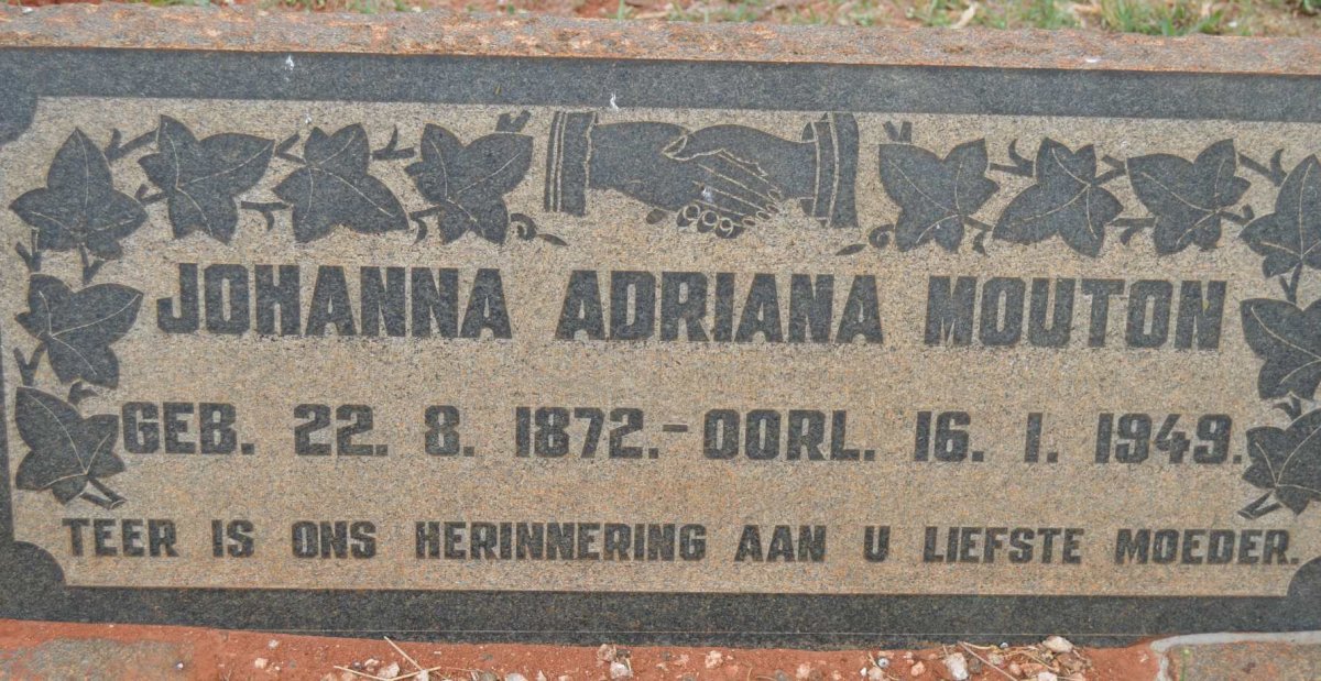 MOUTON Johanna Adriana 1872-1949