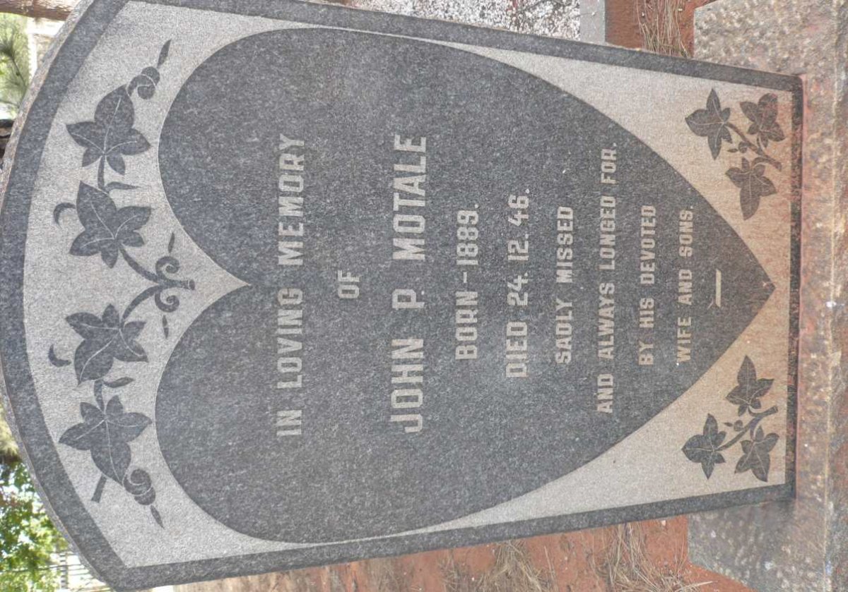 MOTALE John P. 1889-1946