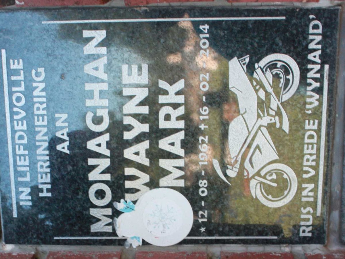 MONAGHAN Wayne Mark 1962-2014