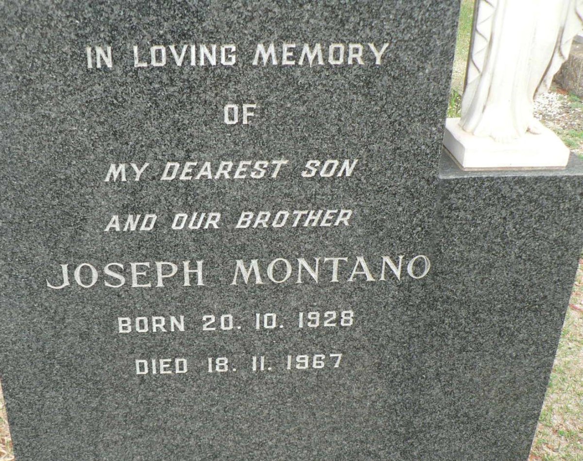 MONTANO Joseph 1928-1967