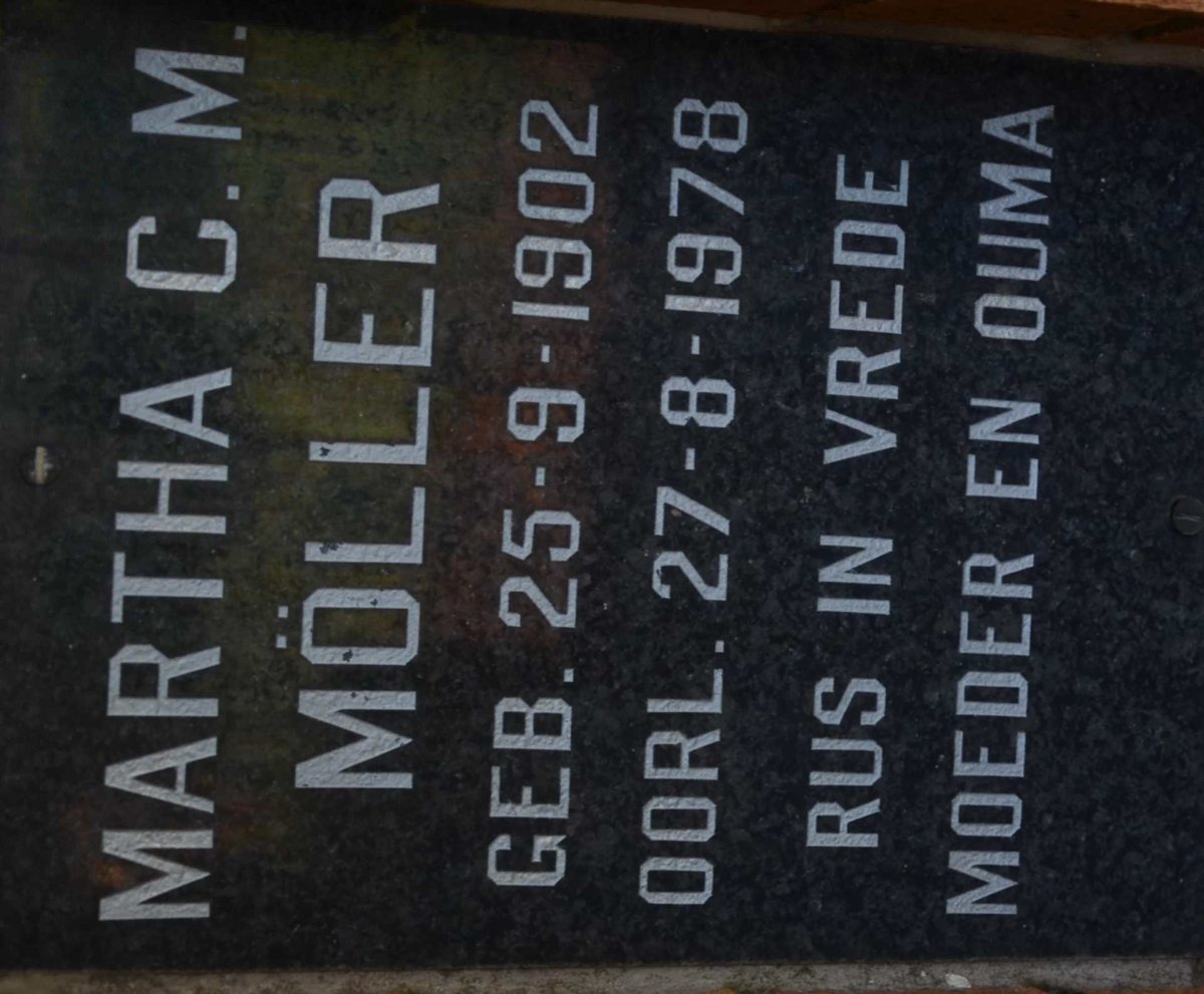 MOLLER Martha C.M. 1902-1978