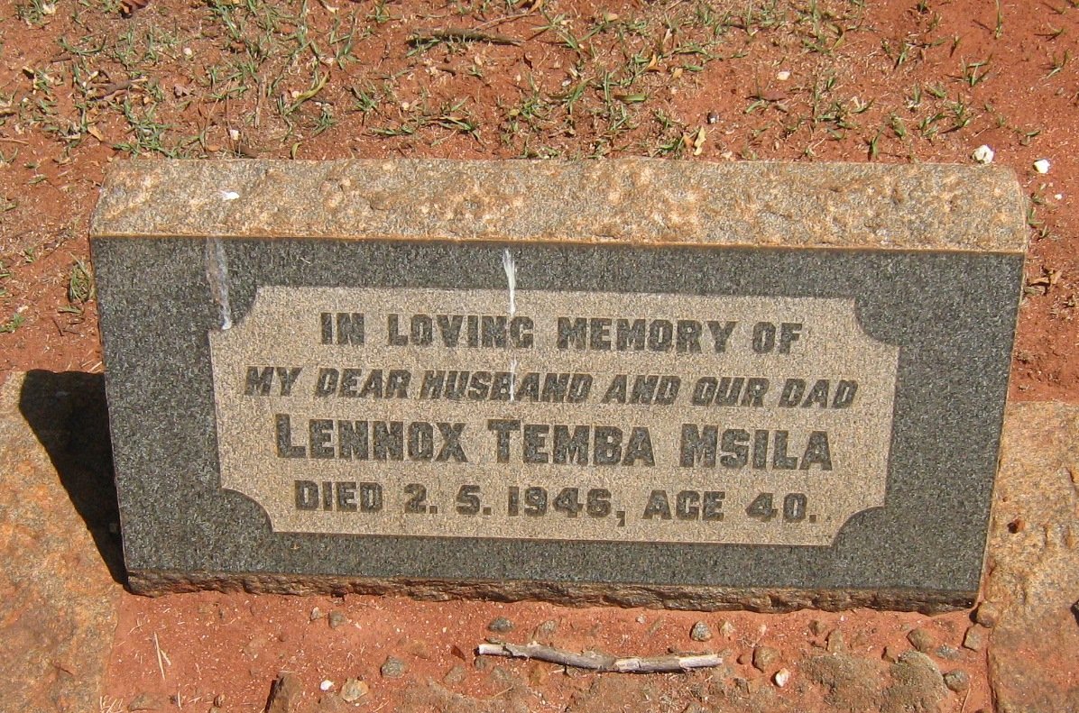 MSILA Lennox Temba -1946