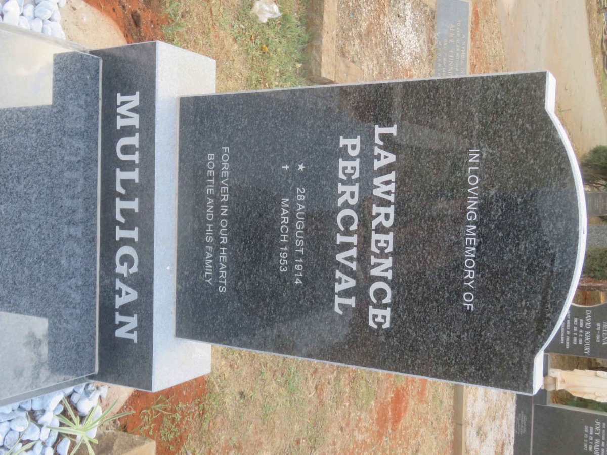 MULLIGAN Lawrence Percival 1914-1953