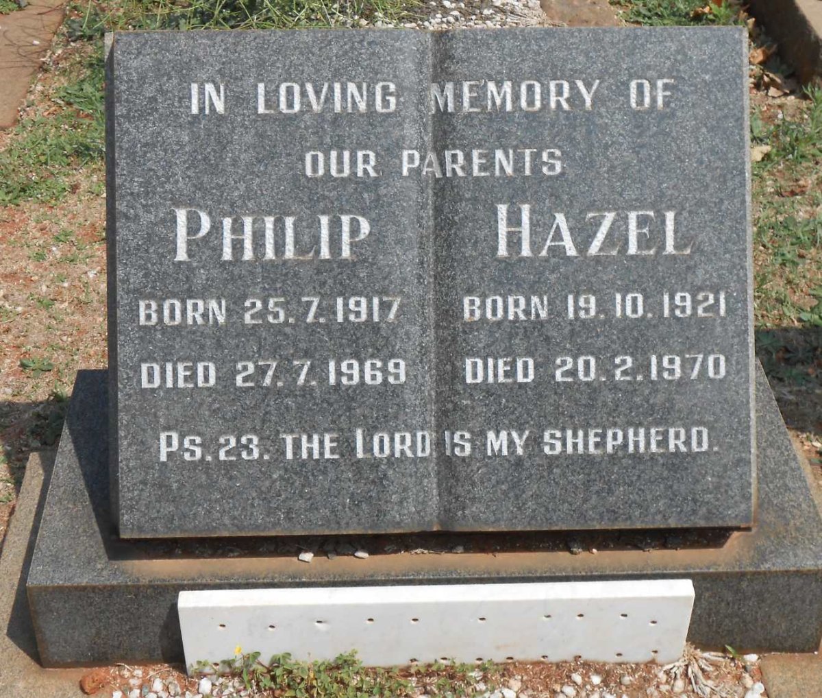 MUNNIK Philip 1917-1969 &amp; Hazel 1921-1970