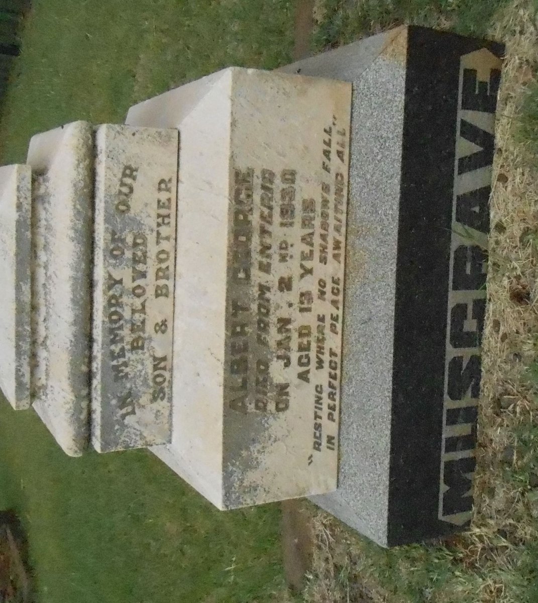 MUSGRAVE Albert George -1930