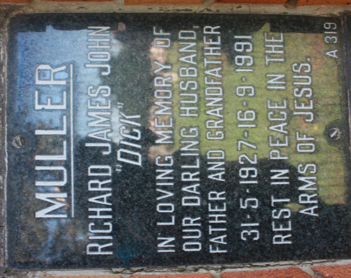 MULLER Richard James John 1927-1991