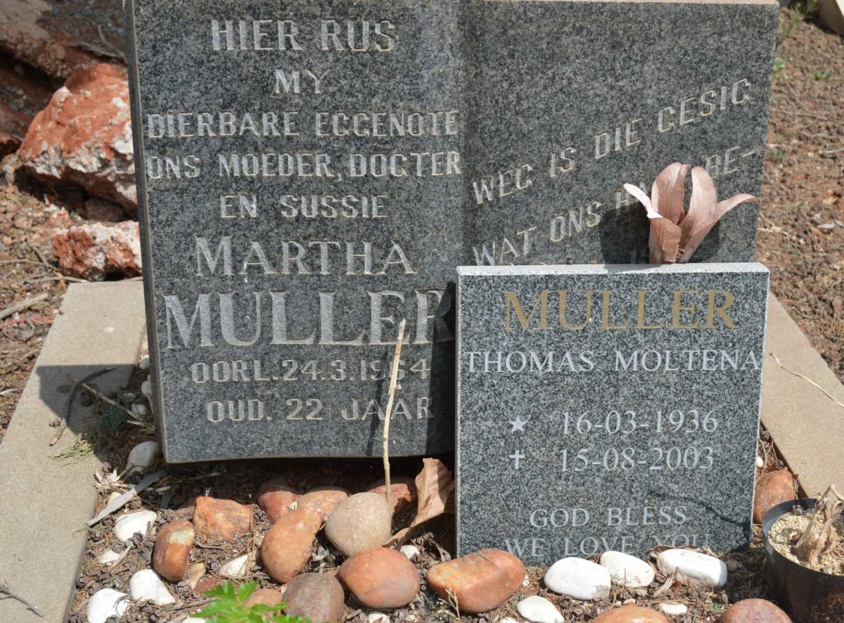 MULLER Thomas Moltena 1936-2003 :: MULLER Martha -1964