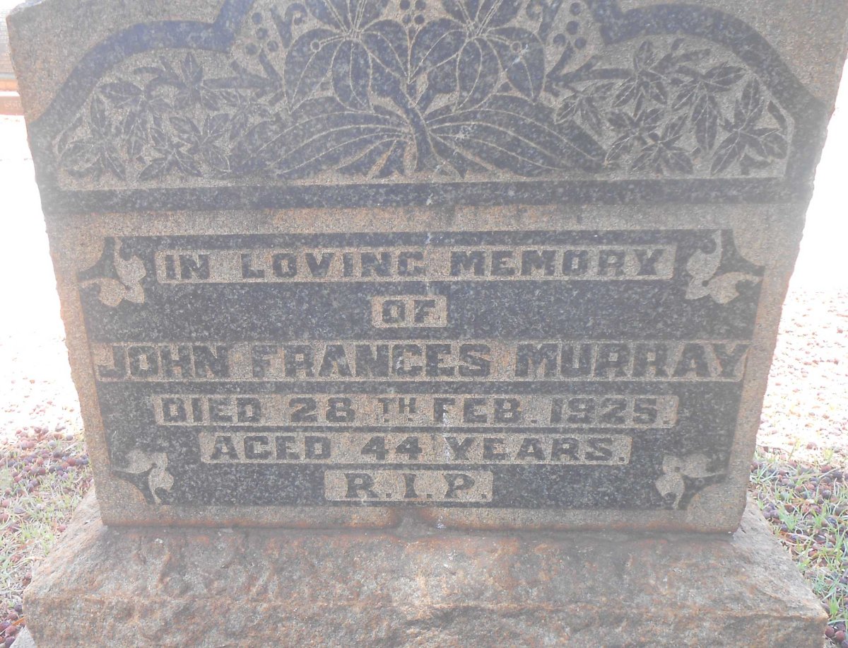 MURRAY John Frances -1925