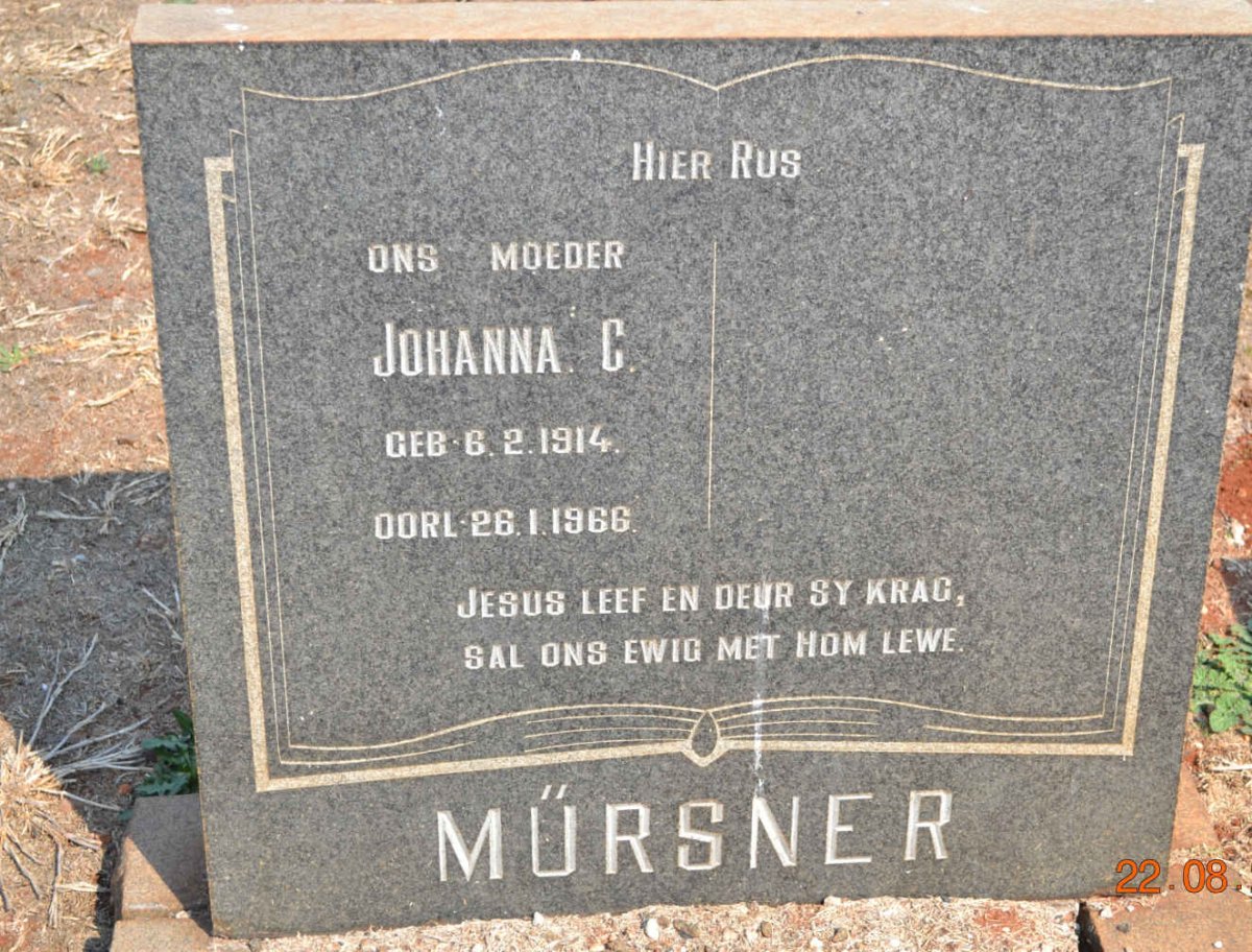 MÜRSNER Johanna C. 1914-1966