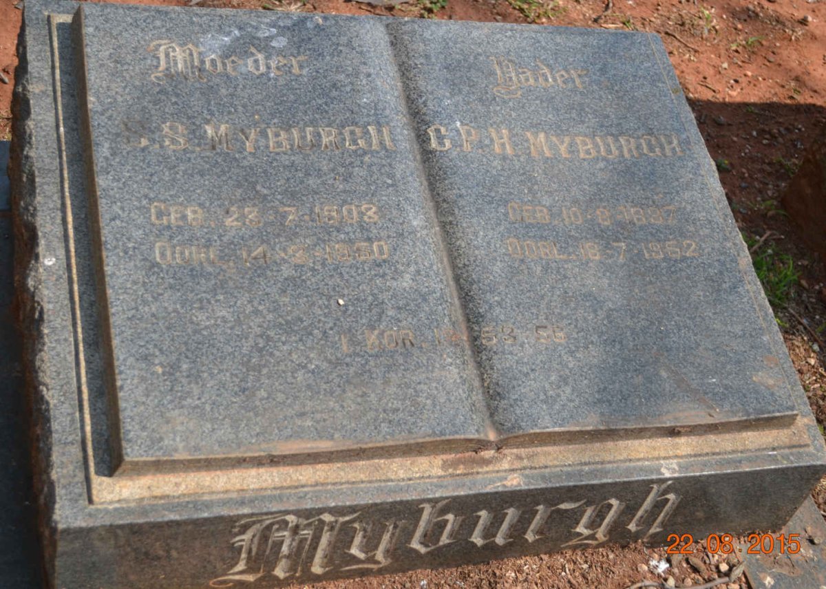 MYBURGH C.P.H. 1887-1952 &amp; S. 1903-1950