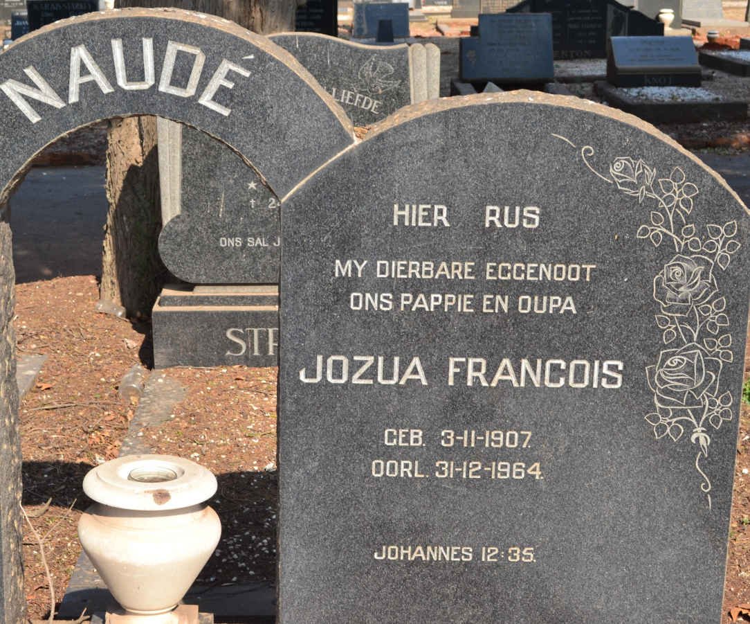 NAUDÉ Jozua Francois 1907-1964