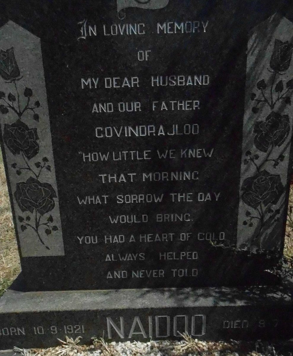 NAIDOO Covindrajloo 1921-196?