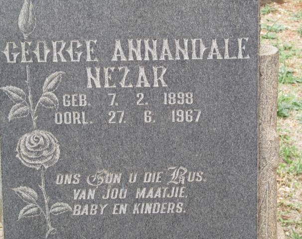 NEZAR George Annandale 1898-1967