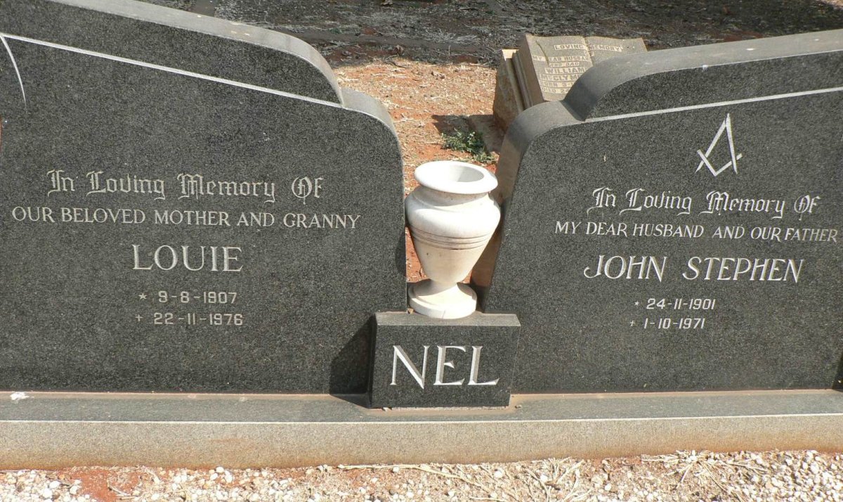 NEL John Stephen 1901-1971 &amp; Louie 1907-1976