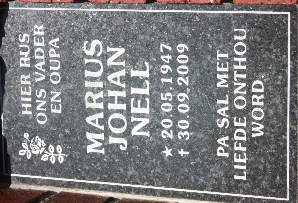 NELL Marius Johan 1947-2009