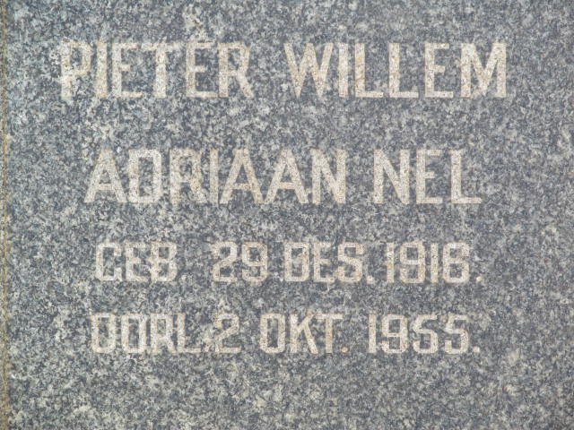 NEL Pieter Willem Adriaan 1916-1955