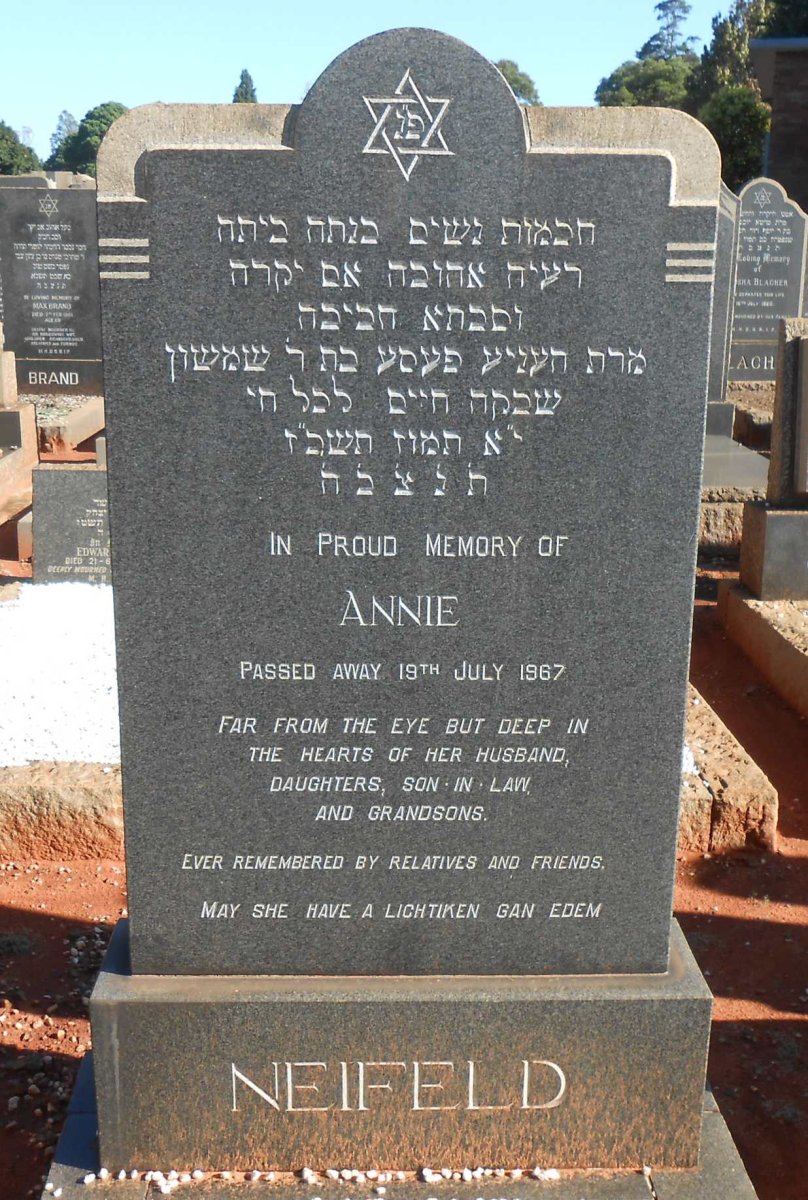 NEIFELD Annie -1967