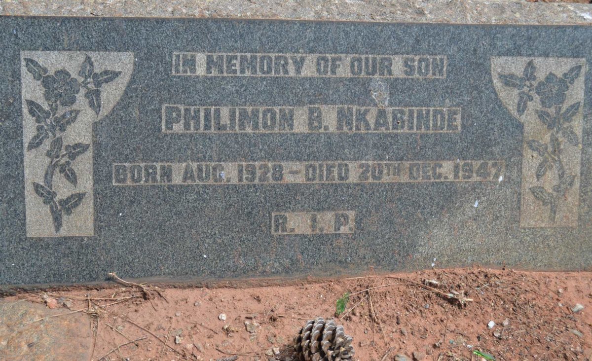 NKABINDE Philimon B. 1928-1947