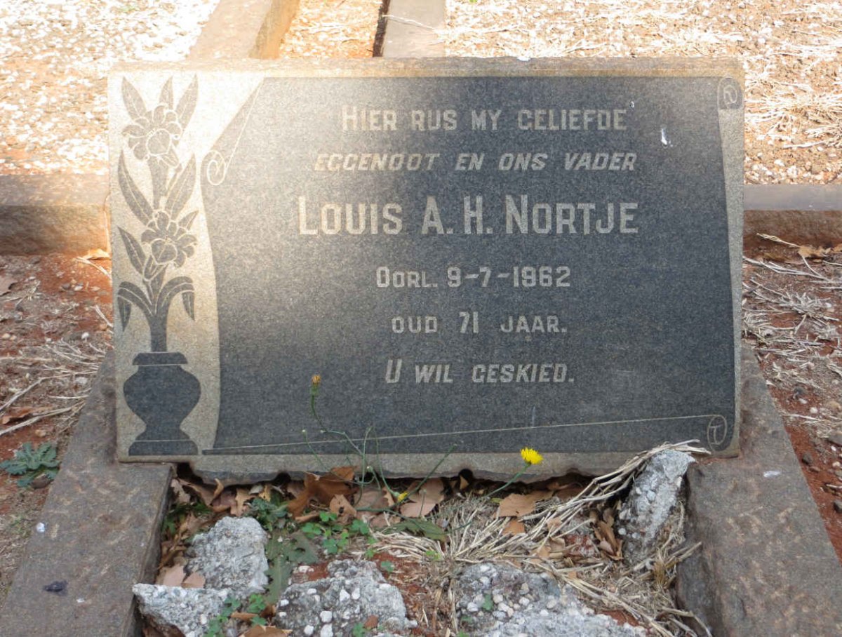 NORTJE Louis A.H. -1962