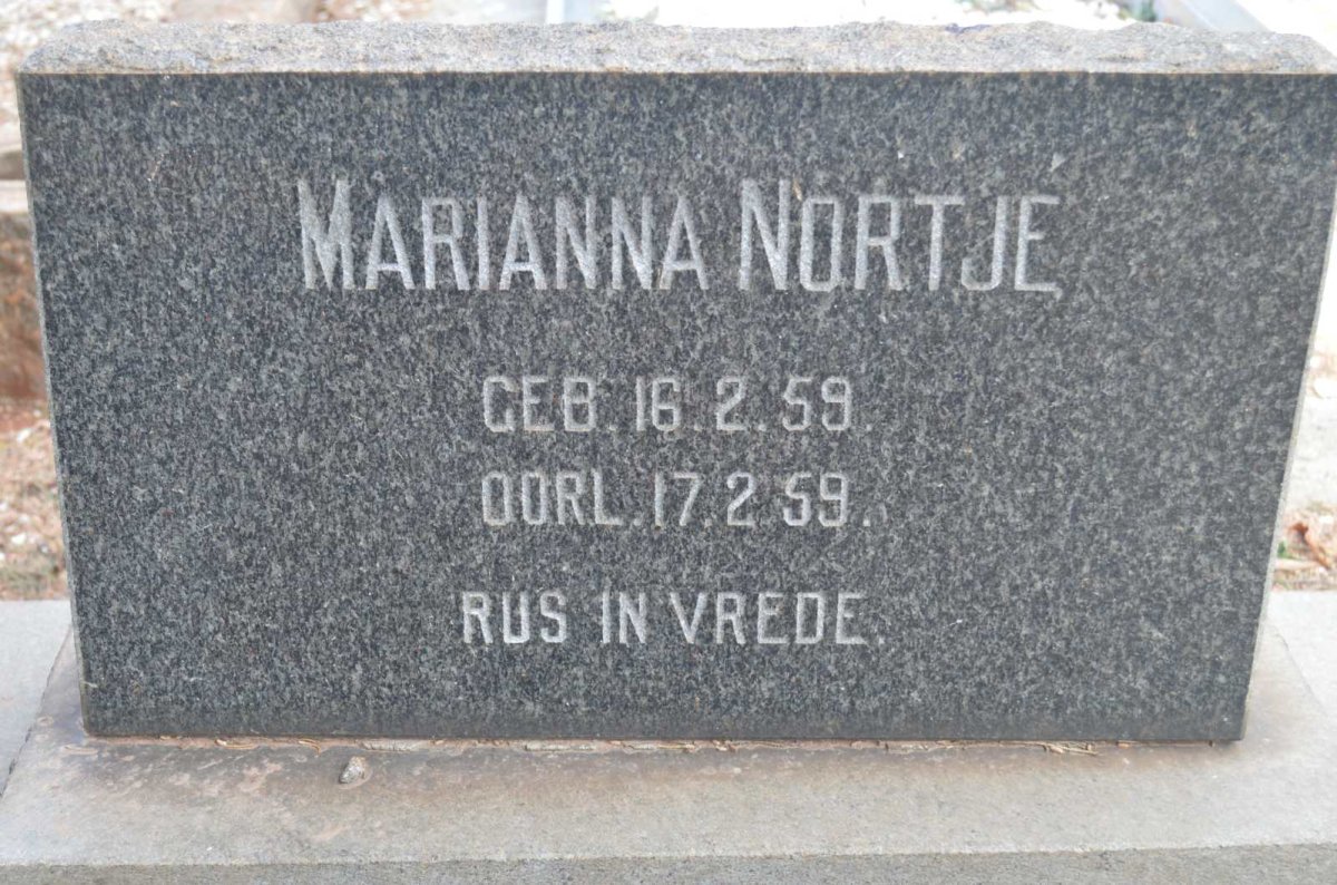 NORTJÉ Marianna 1959-1959