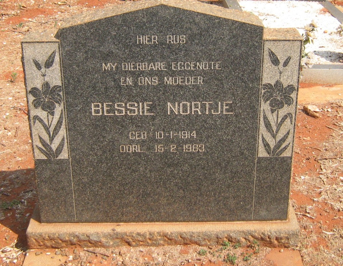 NORTJE Bessie 1914-1963