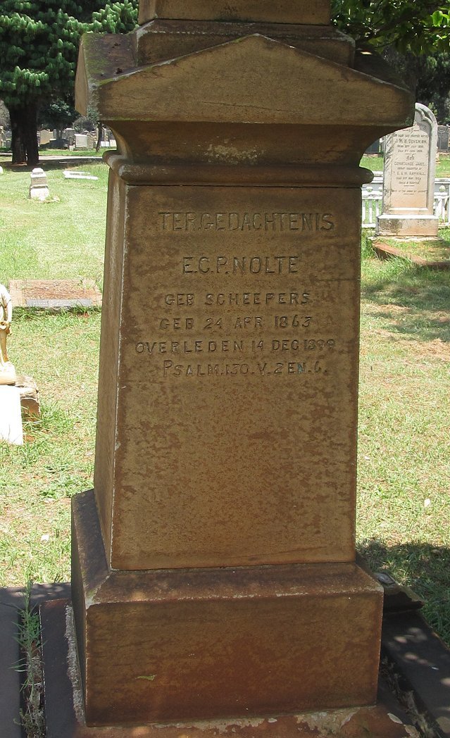 NOLTE E.C.P. nee SCHEEPERS 1863-1899