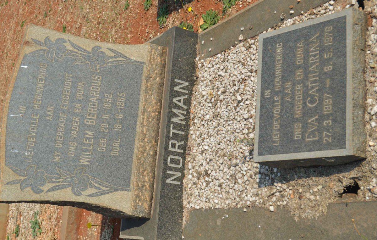 NORTMAN Willem Bergardus 1892-1965 &amp; Eva Catharina 1897-1976