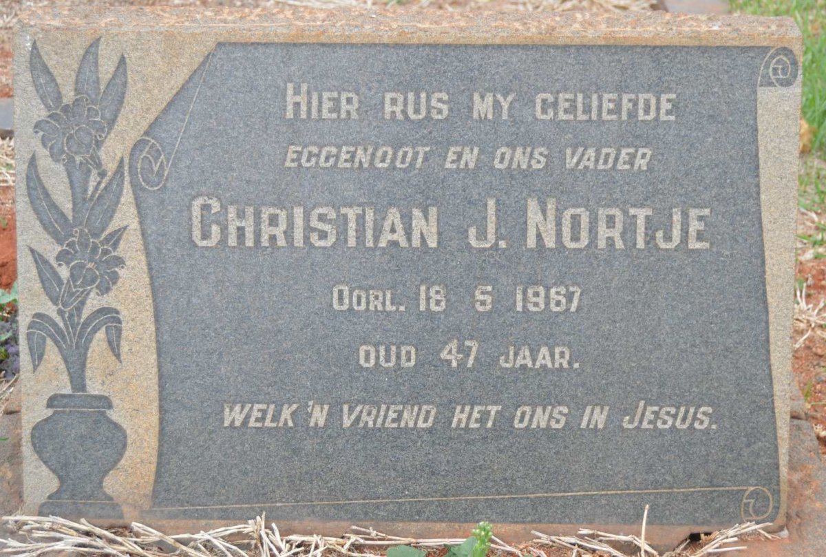 NORTJE Christian J. -1967