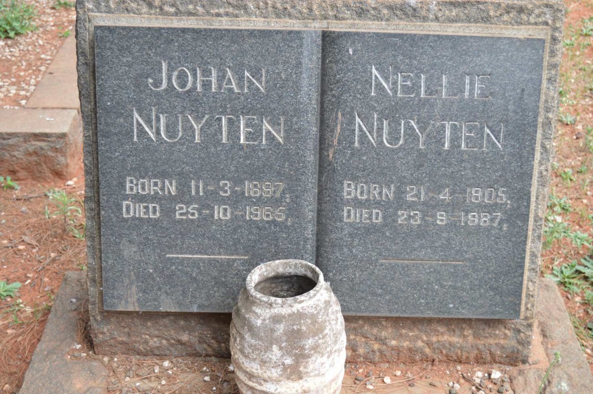 NUYTEN Johan 1897-1965 &amp; Nellie 1905-1987