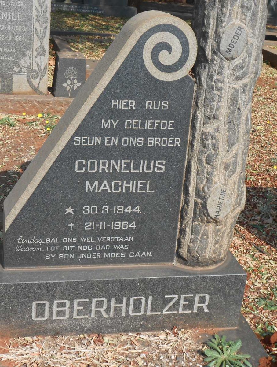 OBERHOLZER Cornelius Machiel 1944-1964