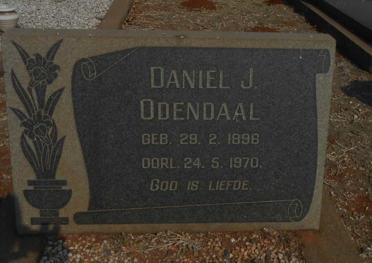 ODENDAAL Daniël J. 1896-1970