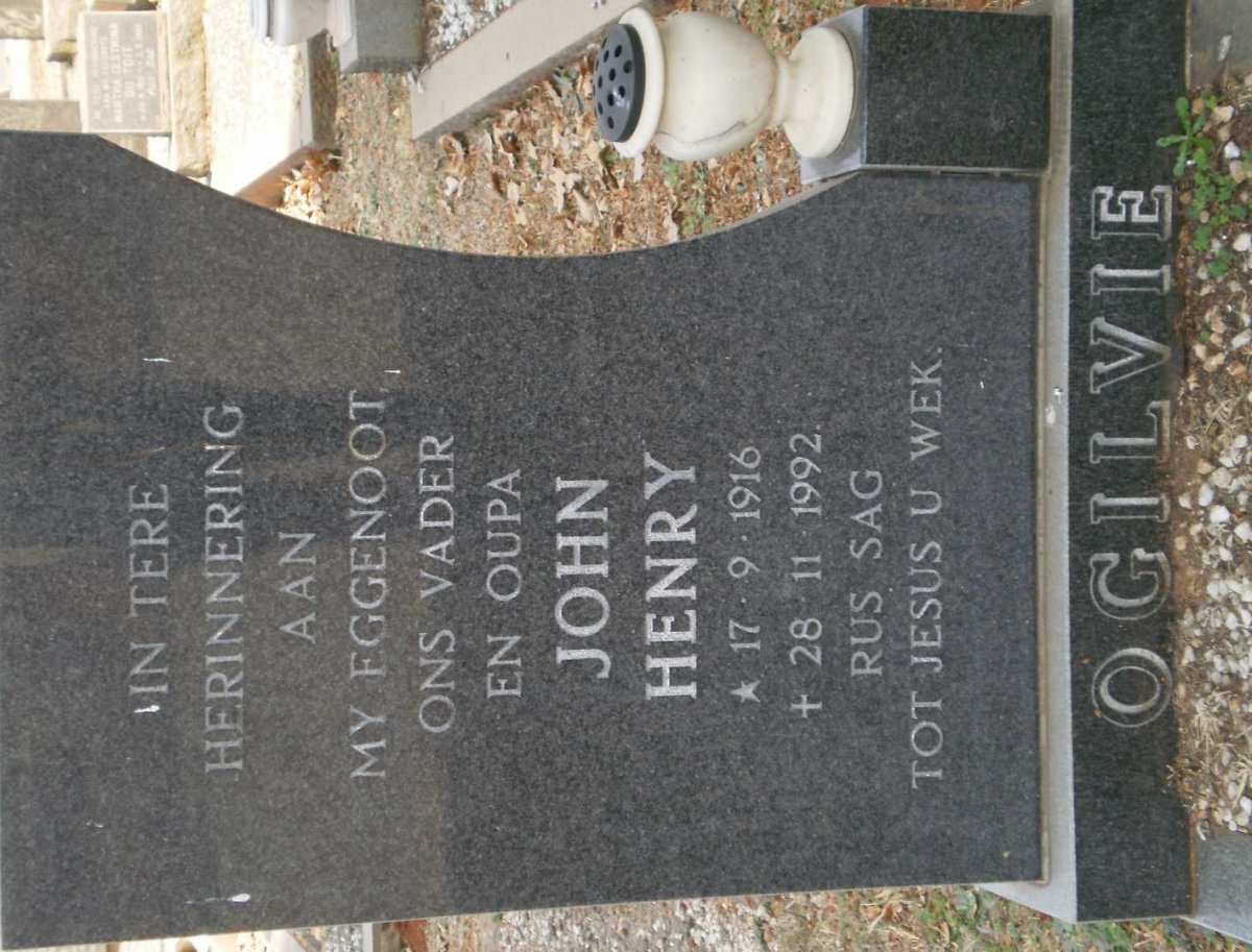 OGILVIE John Henry 1916-1992