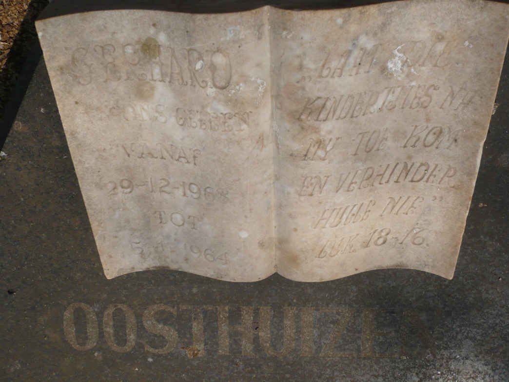 OOSTHUIZEN Gerhard 1963-1964