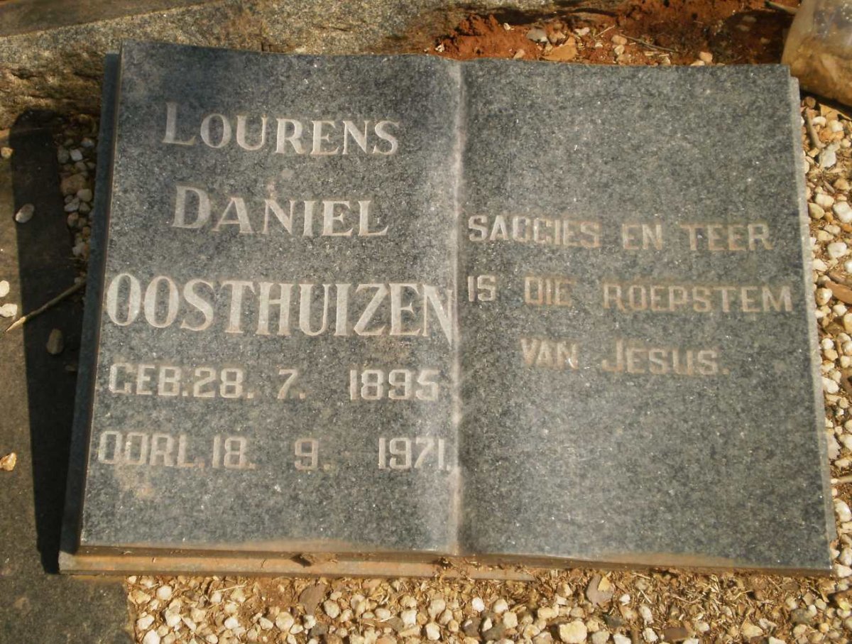 OOSTHUIZEN Lourens Daniel 1895-1971
