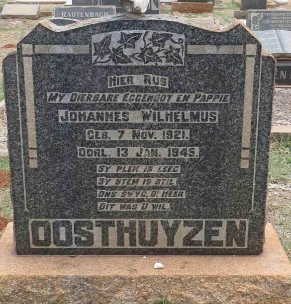 OOSTHUYZEN Johannes Wilhelmus 1921-1945