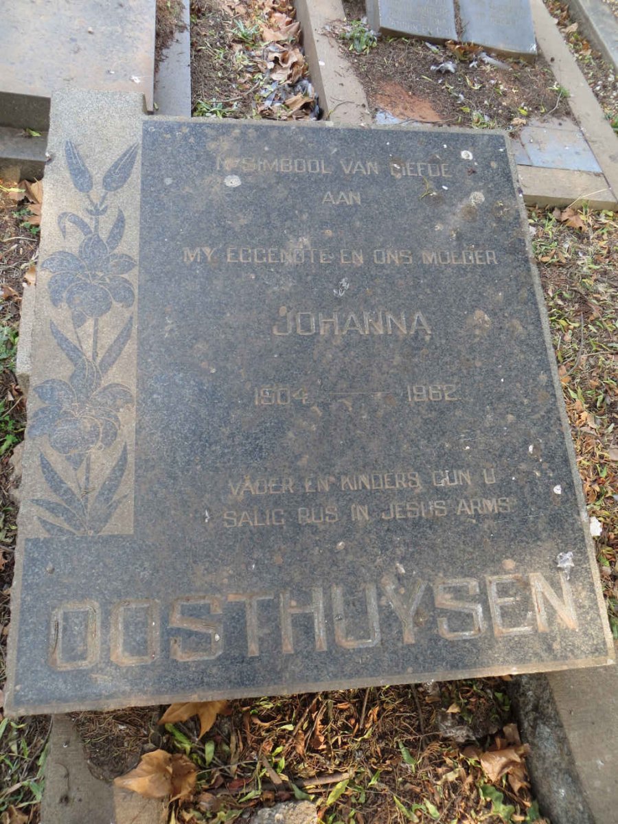 OOSTHUYSEN Johanna 1904-1962