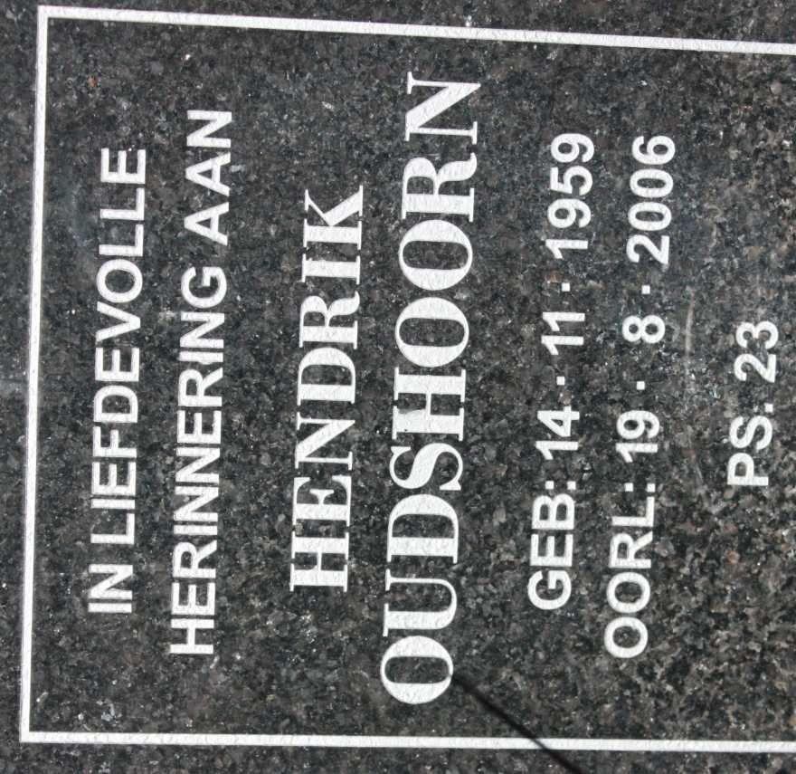 OUDSHOORN Hendrik 1959-2006