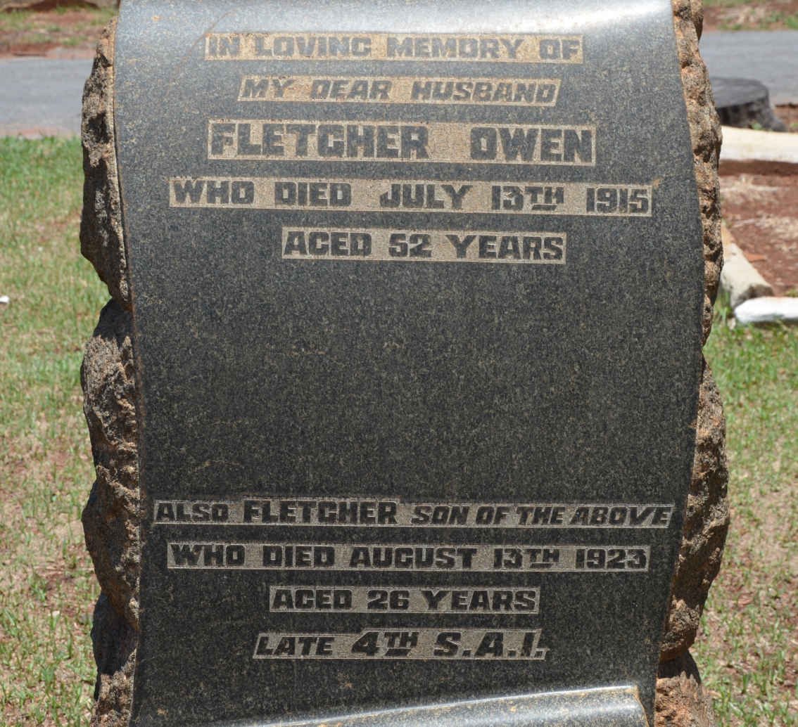 OWEN Fletcher -1915 :: OWEN Fletcher -1923
