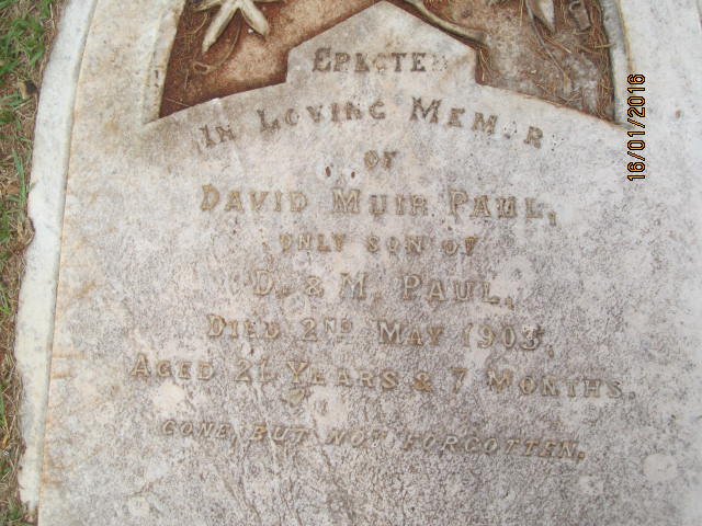 PAUL David Muir -1903