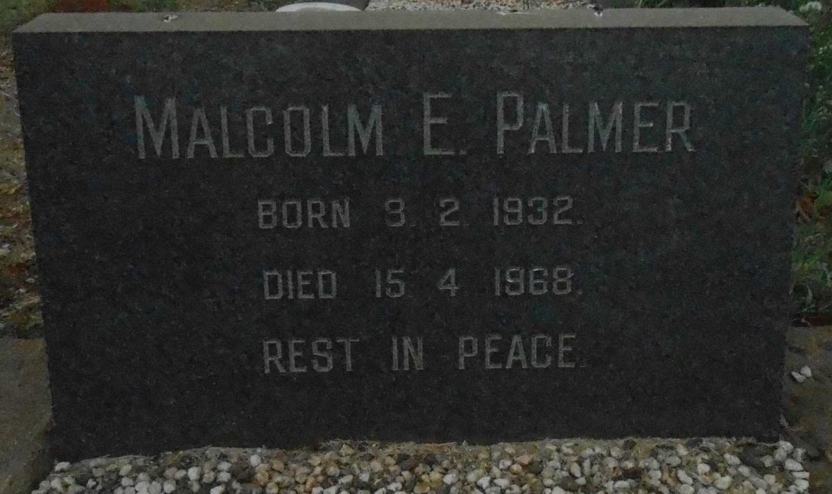 PALMER Malcolm E. 1932-1968