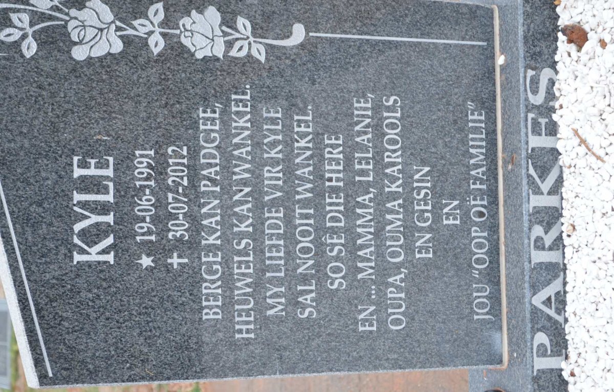 PARKES Kyle 1991-2012