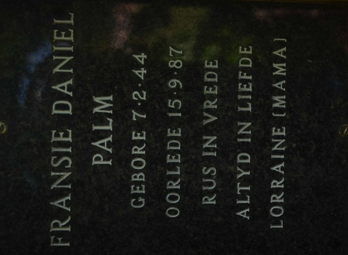 PALM Fransie Daniel 1944-1987