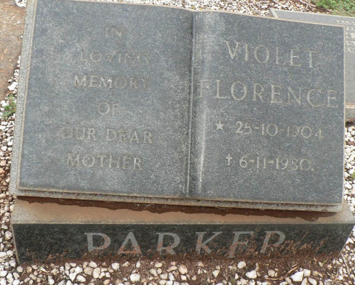 PARKER Violet Florence 1904-1980