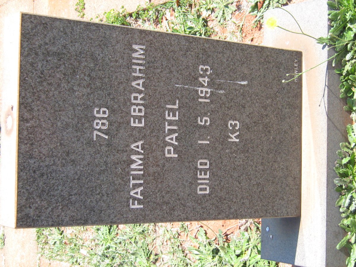PATEL Fatima Ebrahim -1943