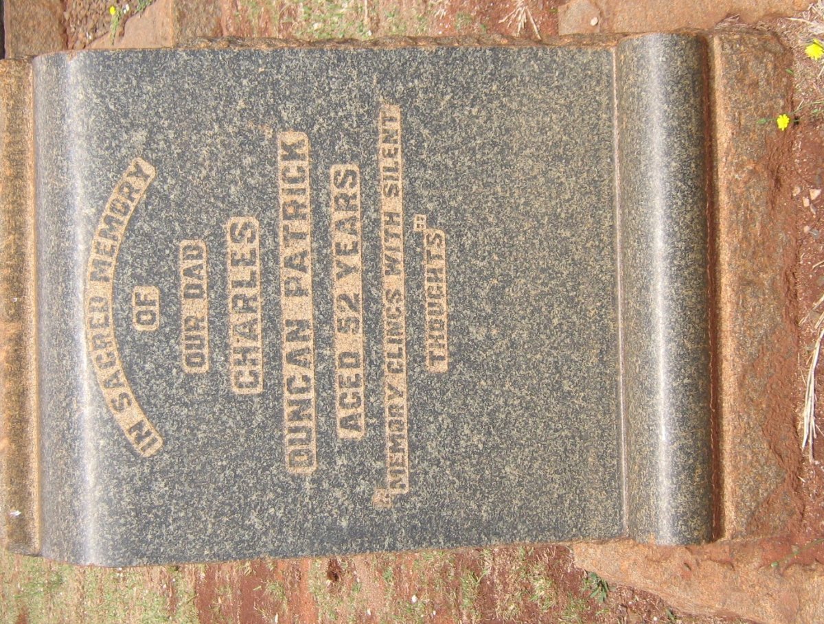 PATRICK Charles Duncan