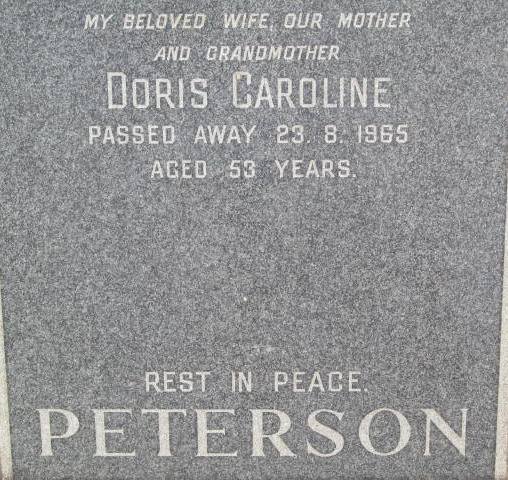 PETERSON Doris Caroline -1965