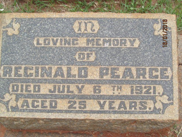 PEARCE Reginald -1921